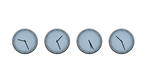 World Clocks Video stock 4466609
