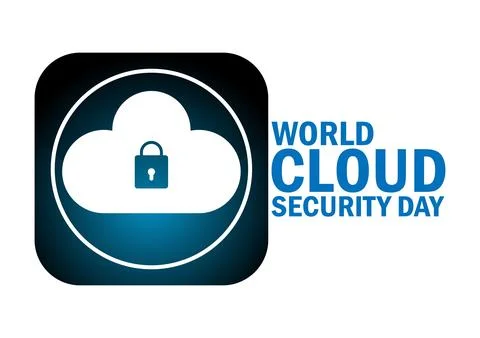 World Cloud Security Day, background Stock Illustration