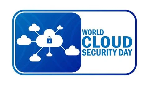 World Cloud Security Day Stock Illustration