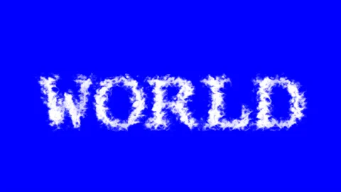 World cloud text effect blue isolated background Stock-Footage 138721918