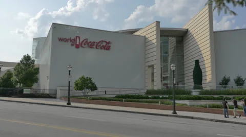 World of Coca Cola Tracking Shot Editorial Video stock 65200825