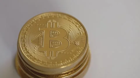 In a world of code, where freedom joins, the story of bitcoin coins Stock Footage 296007748