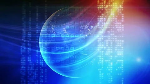 World communications, technology background Stock Footage 81224046