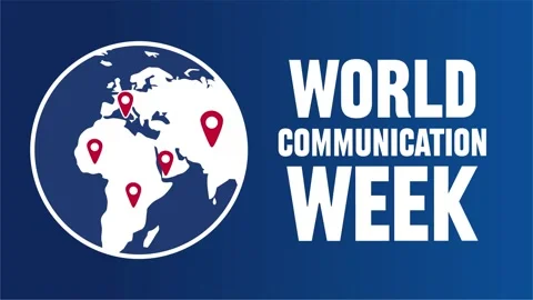 World communications week for better communication Stock-Footage 332525974