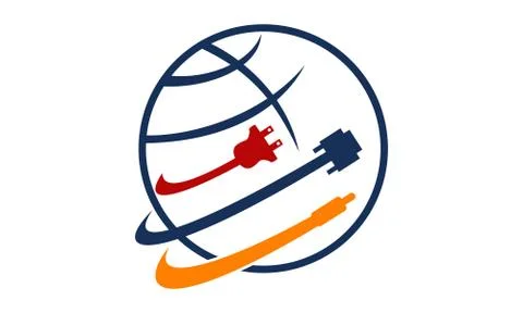 World Computer Cable Stock Illustration