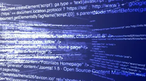 World of computer code Video stock 11352177