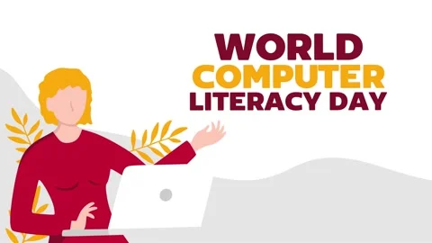 World computer literacy day for better use of computers Видео 335606918