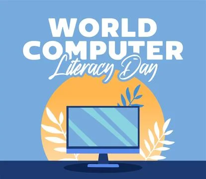 World computer literacy day for better computer literacy イラスト素材
