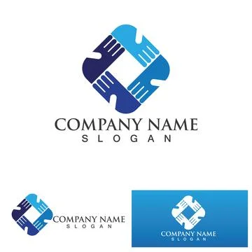 World comunity logo with people and globe illustration design vector. Stock-Illustration