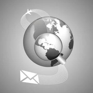 World concept of global shipping Stock Illustration