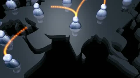 World connection animation Video stock 12280430