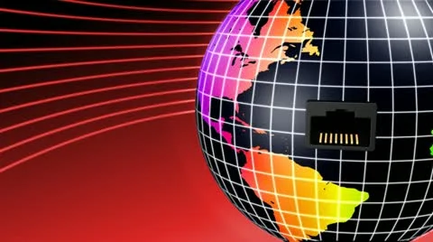 World Connection animation Stock Footage 12282090