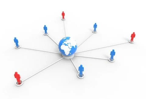 World Connections Illustrazione stock