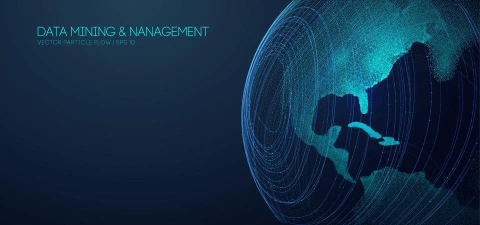 World connectivity structure analysis. Internet network and science, technology Stock Illustration