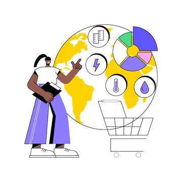 World consumption abstract concept vector illustration. 스톡 일러스트