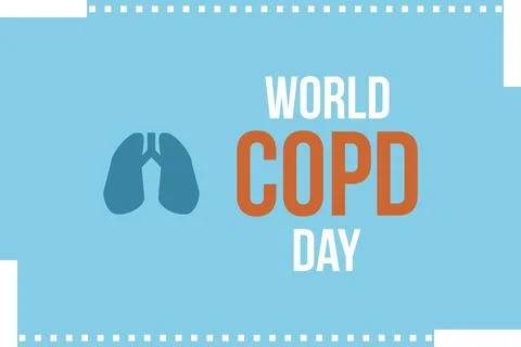 World COPD Day. Chronic Obstructive Pulmonary Disease vector illustration Stock Illustration