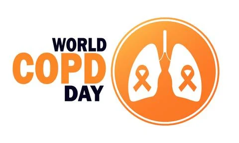 World COPD Day. Chronic Obstructive Pulmonary Disease Ilustração Stock