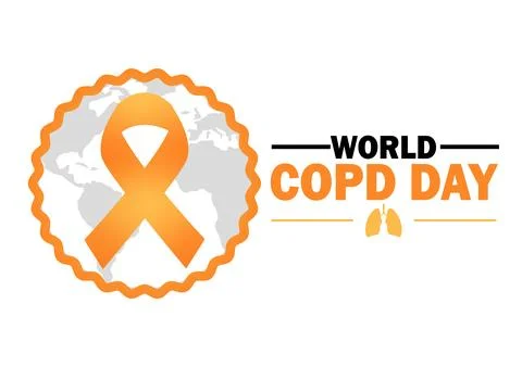 World COPD Day Vector Illustration Иллюстрация
