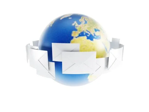 World correspondence Stock-Illustration