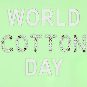 World cotton day Stock Illustration