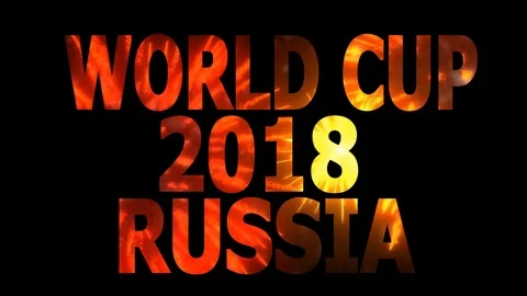 World Cup 2018 in Russia Loopable CG background V60 Stock Footage 90837413