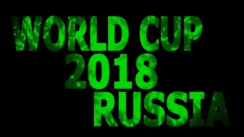 World Cup 2018 in Russia Loopable CG background V29 Stock Footage 90837678