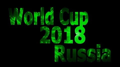 World Cup 2018 in Russia Loopable CG background V33 Stock Footage 90837715