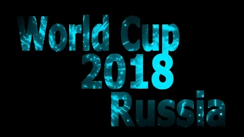 World Cup 2018 in Russia Loopable CG background V34 Video stock 90837730