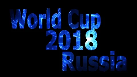 World Cup 2018 in Russia Loopable CG background V35 Stock Footage 90837731