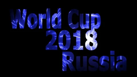 World Cup 2018 in Russia Loopable CG background V36 Stock Footage 90837747