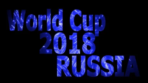 World Cup 2018 in Russia Loopable CG background V44 Stock Footage 90837814