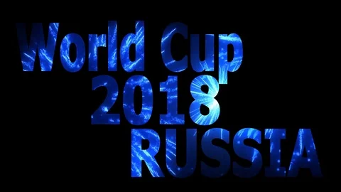 World Cup 2018 in Russia Loopable CG background V43 Stock Footage 90837823