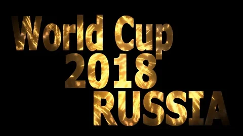 World Cup 2018 in Russia Loopable CG background V45 Video stock 90837828