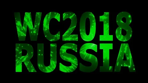 World Cup 2018 in Russia Loopable CG background V13 Stock Footage 90837978