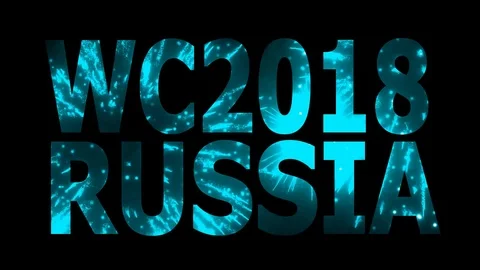 World Cup 2018 in Russia Loopable CG background V14 Stock Footage 90837985