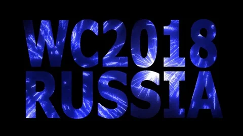 World Cup 2018 in Russia Loopable CG background V16 Stock Footage 90838007