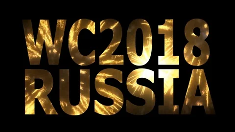 World Cup 2018 in Russia Loopable CG background V17 Video stock 90838023