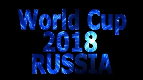 World Cup 2018 in Russia Loopable CG background V63 Stock Footage 90838058