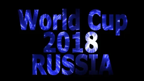 World Cup 2018 in Russia Loopable CG background V64 Video stock 90838069