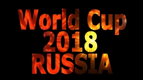 World Cup 2018 in Russia Loopable CG background V66 Video stock 90838091