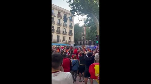 World Cup 2026: Winners Spain Parade Through Madrid 库存影片 340195308