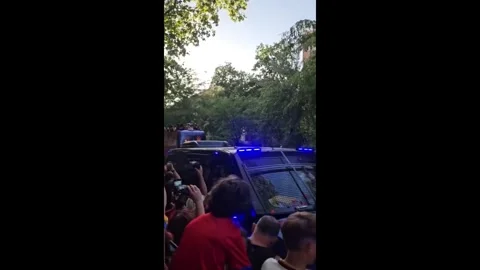 World Cup 2026: Winners Spain Parade Through Madrid On Bus Video stock 340200859