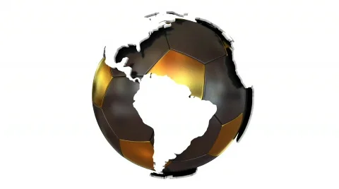 World cup (with alpha channel, loop) Stock Footage 655896