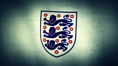 World Cup England Logo Flag Stock Footage 33773629