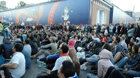 World cup fans Stock Footage 120268892