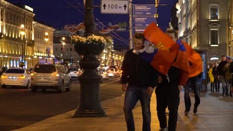 World cup fans Stock Footage 120268919