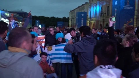 World cup fans Stock Footage 120268947