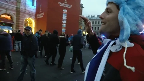 World cup fans Stock Footage 120268958