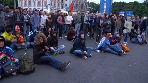 World cup fans Stock Footage 120268971