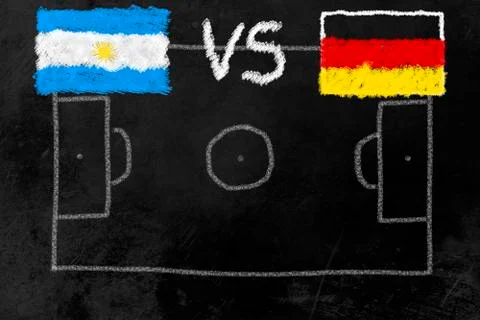 World cup finalists Stock Illustration